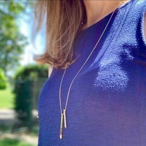 DONATED - Banana Republic Long Gold Pendant Necklace